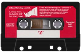 Cartridge artwork for Z on the Amstrad CPC.